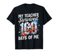 Teacher Survived 100 Days Me 100Th Day T-Shirt - Minimalist Print Unisex