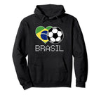 Brasil Soccer Brazilian Flag Brazil Hoodie - Novelty Apparel Men Women
