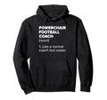 Powerchair Football Coach Definition Funny Hoodie - Trendy Graphic Unisex