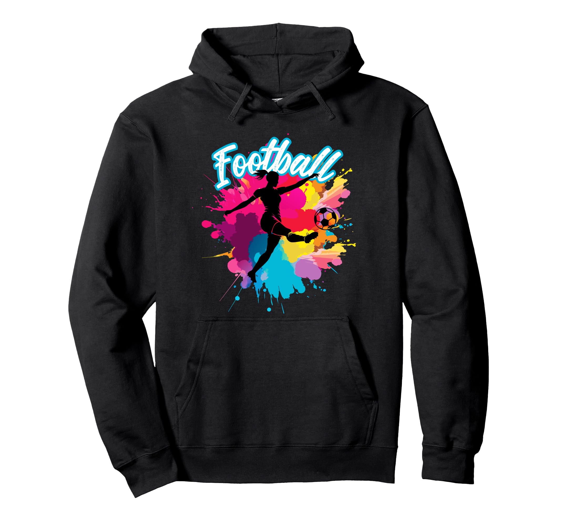 Football Footballers Soccer Hoodie - Unique Graphic for Adults