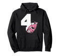 4 Soccer Birthday Gift Soccer Fan Sports Hoodie - Aesthetic Graphic Unisex