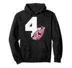 4 Soccer Birthday Gift Soccer Fan Sports Hoodie - Aesthetic Graphic Unisex
