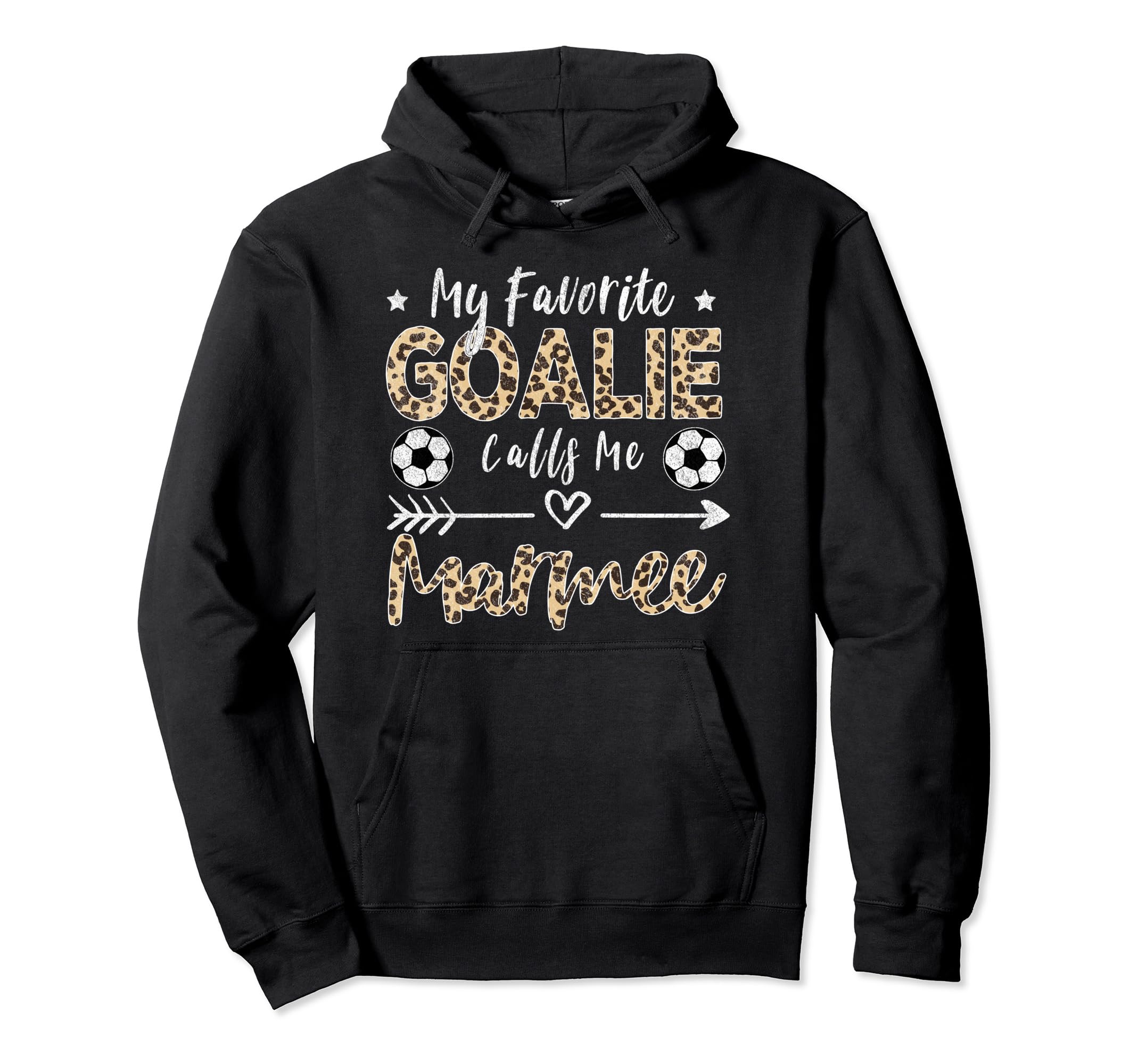My Favorite Goalie Calls Me Marmee Hoodie - Minimalist Print for Adults