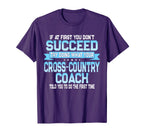 Fun Sport Coach Gift Funny Cross T-Shirt - Fun Novelty Design for Adults