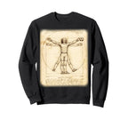 Renaissance Vitruvian Goalie Sweatshirt - Fun Novelty Design Unisex
