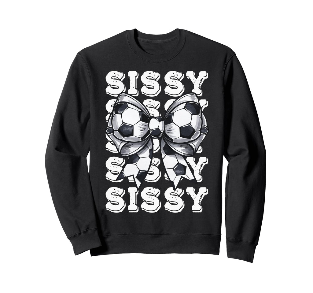 Coquette Soccer Sissy Matching Sweatshirt - Minimalist Print for Adults