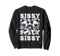 Coquette Soccer Sissy Matching Sweatshirt - Minimalist Print for Adults