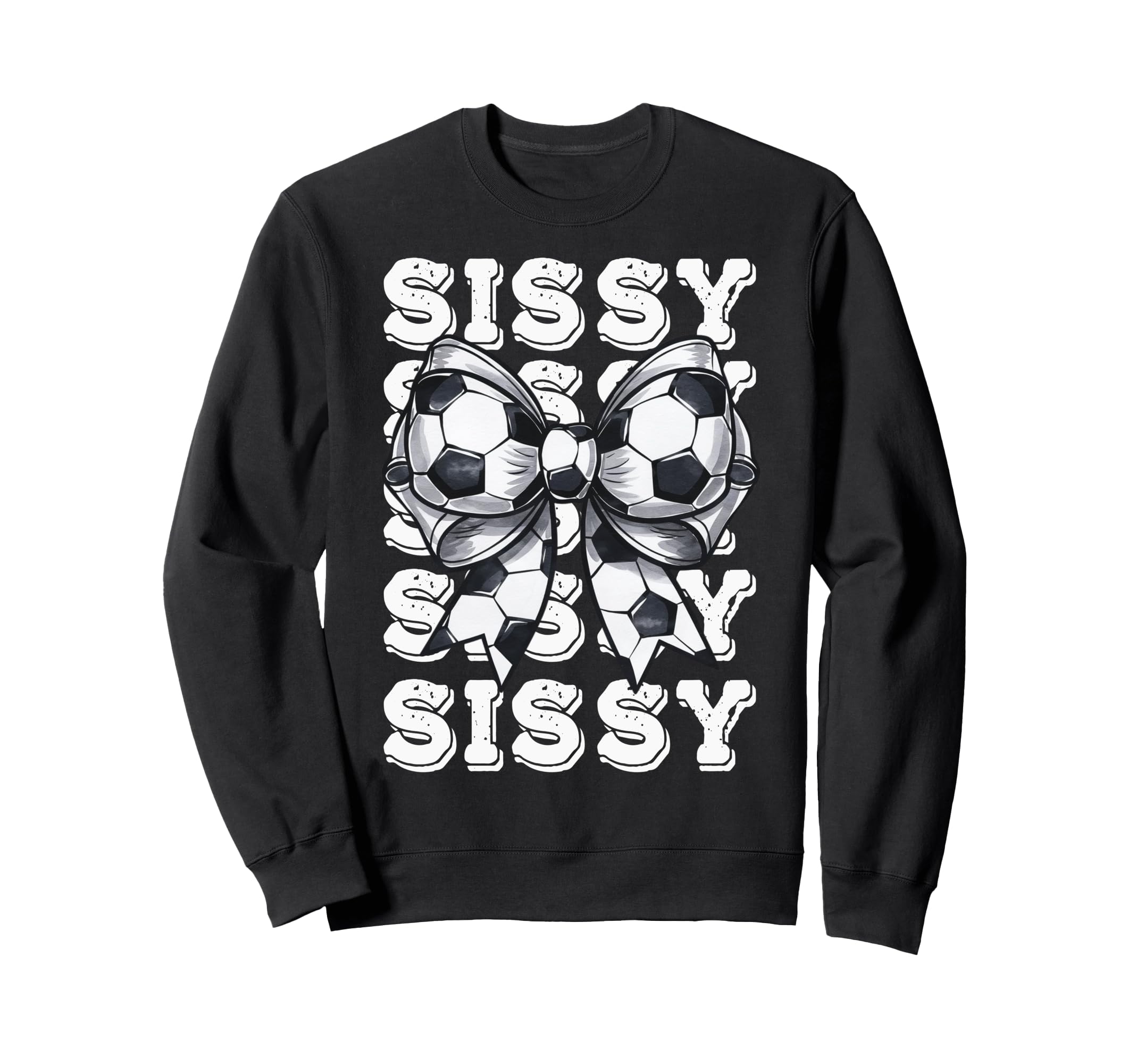 Coquette Soccer Sissy Matching Sweatshirt - Minimalist Print for Adults