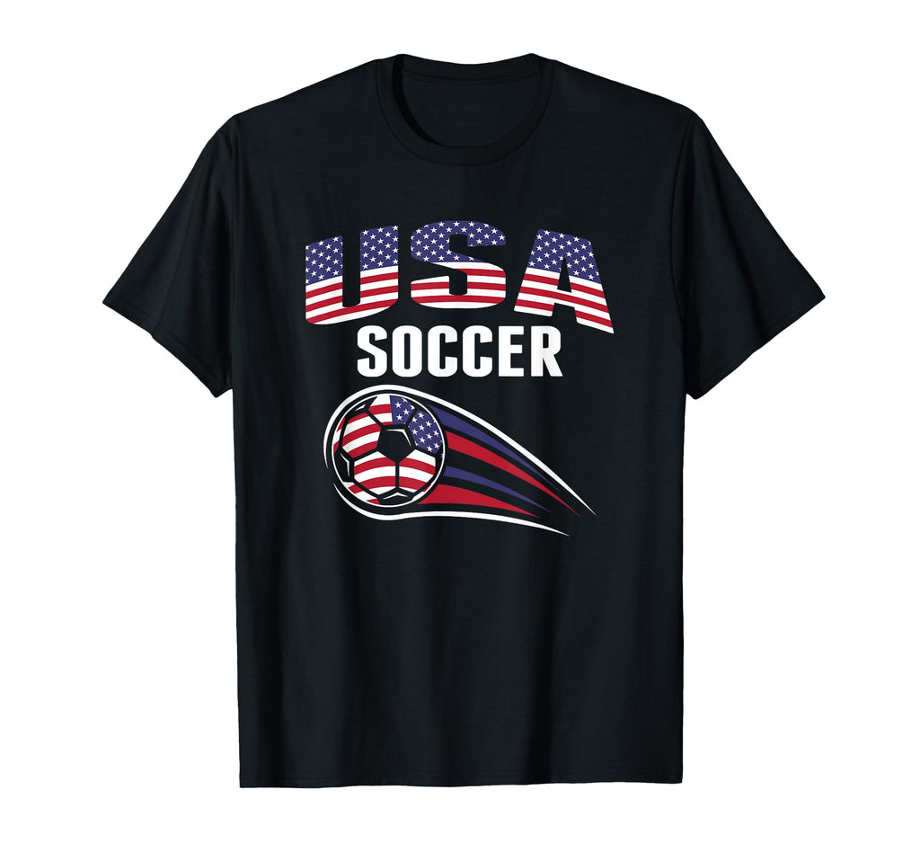 America Soccer Fans Jersey United T-Shirt - Custom Art Print for Adults