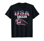 America Soccer Fans Jersey United T-Shirt - Custom Art Print for Adults