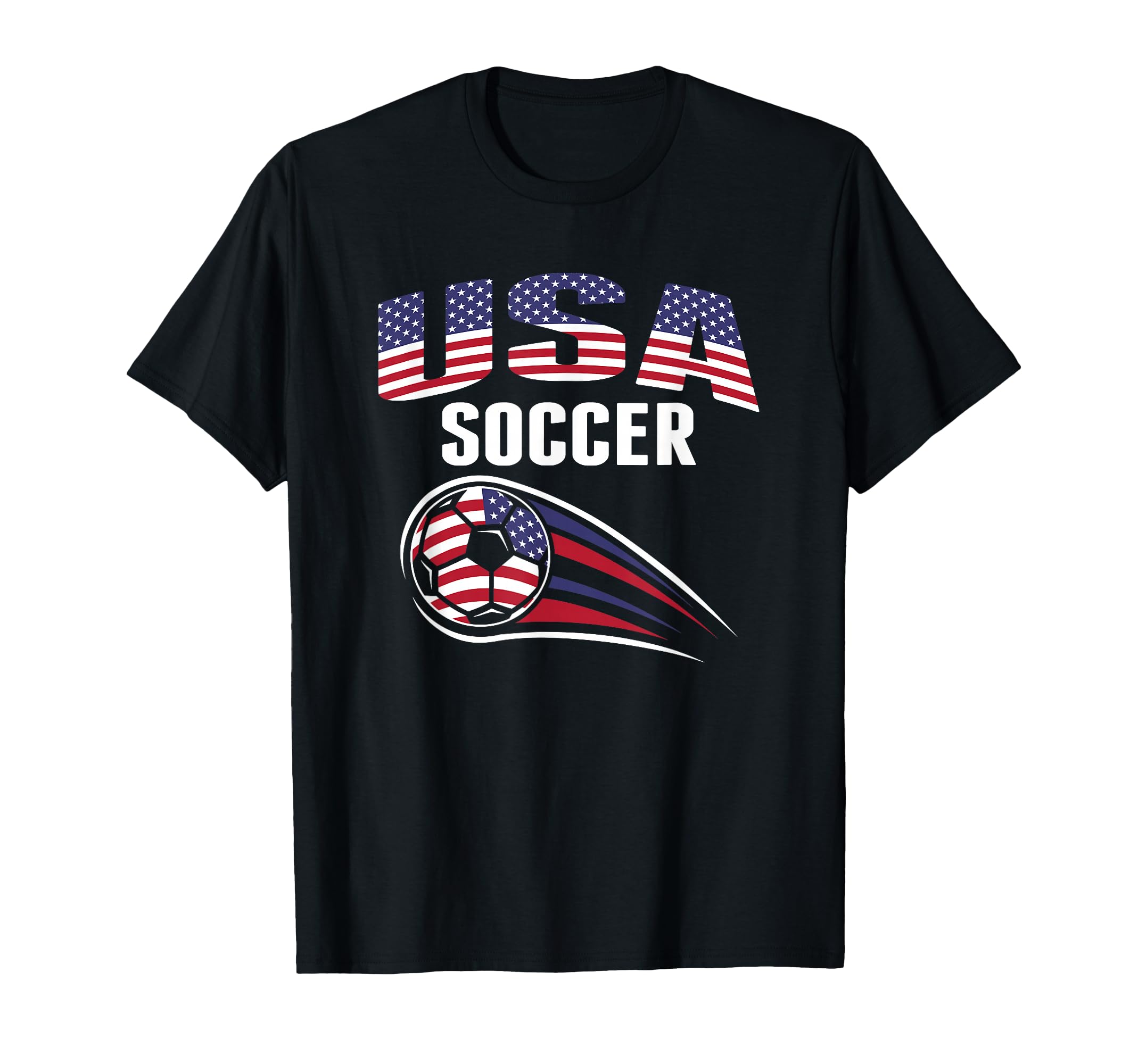 America Soccer Fans Jersey United T-Shirt - Custom Art Print for Adults