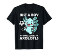Just Who Loves Axolotls And T-Shirt - Casual Everyday Wear for Adults