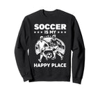 Great Soccer Is My Happy Place Hoodie - Aesthetic Graphic Men Women