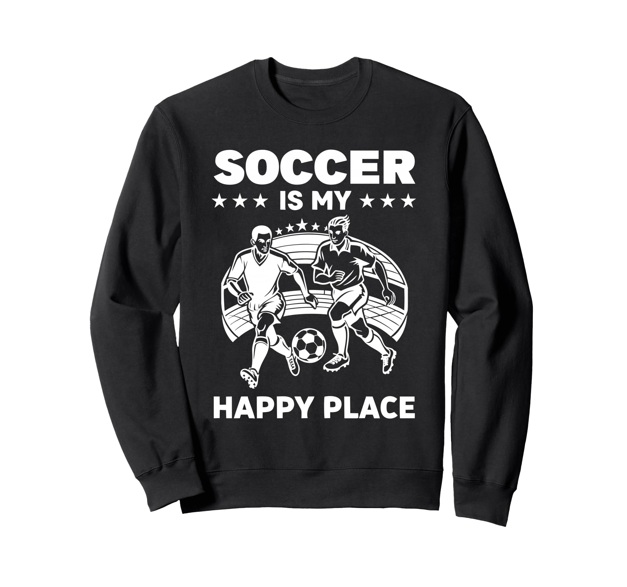 Great Soccer Is My Happy Place Hoodie - Aesthetic Graphic Men Women