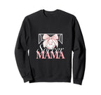Soccer Mama Bow Soccer Mom Club Sweatshirt - Aesthetic Graphic Unisex