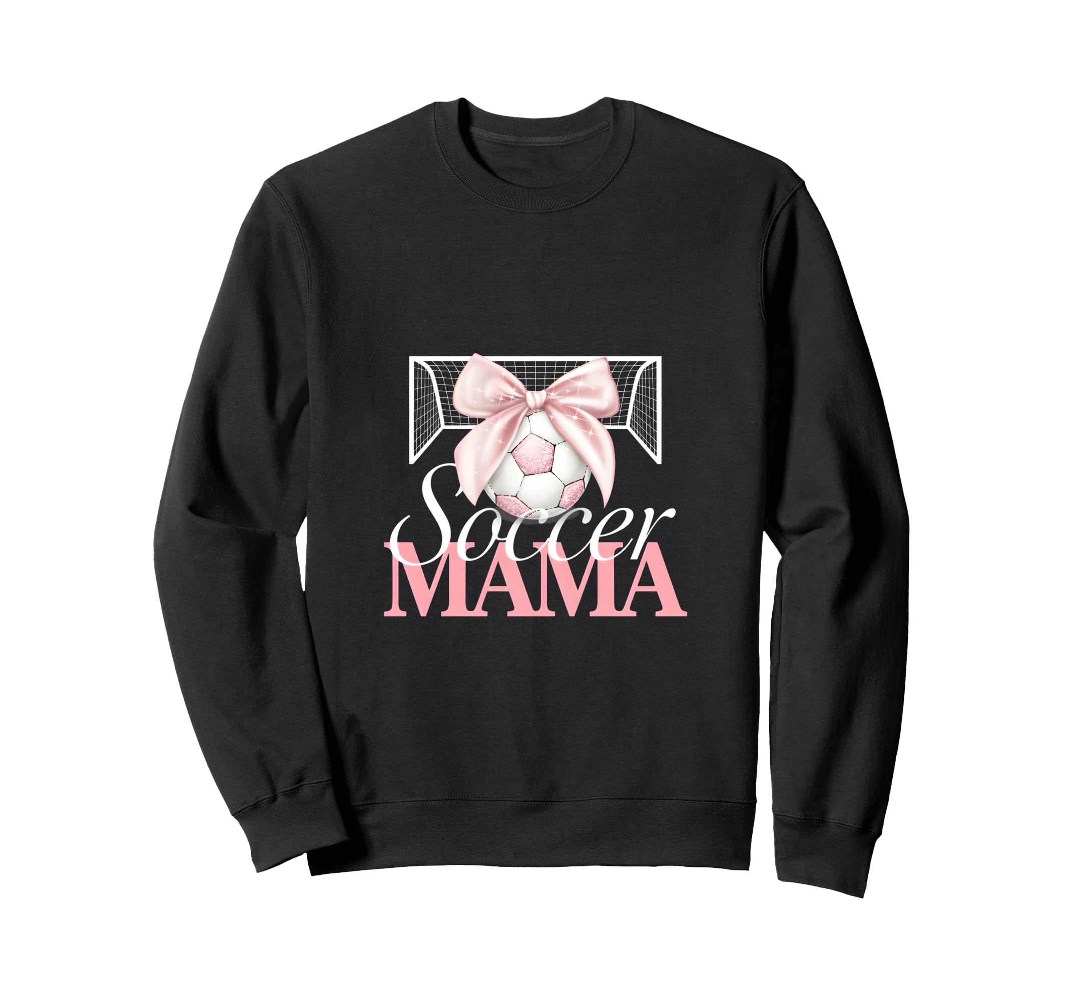 Soccer Mama Bow Soccer Mom Club Sweatshirt - Aesthetic Graphic Unisex