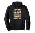 Funny Assistant Coach Soccer Hoodie - Aesthetic Graphic for Adults