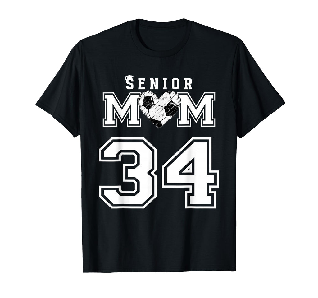 Proud Senior Soccer Mom Custom T-Shirt - Minimalist Print for Adults