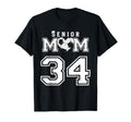 Proud Senior Soccer Mom Custom T-Shirt - Minimalist Print for Adults