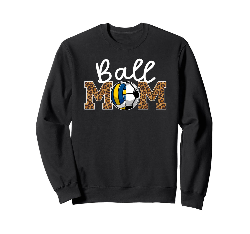 Ball Mom Volleyball Soccer Mom Sweatshirt - Aesthetic Graphic Unisex
