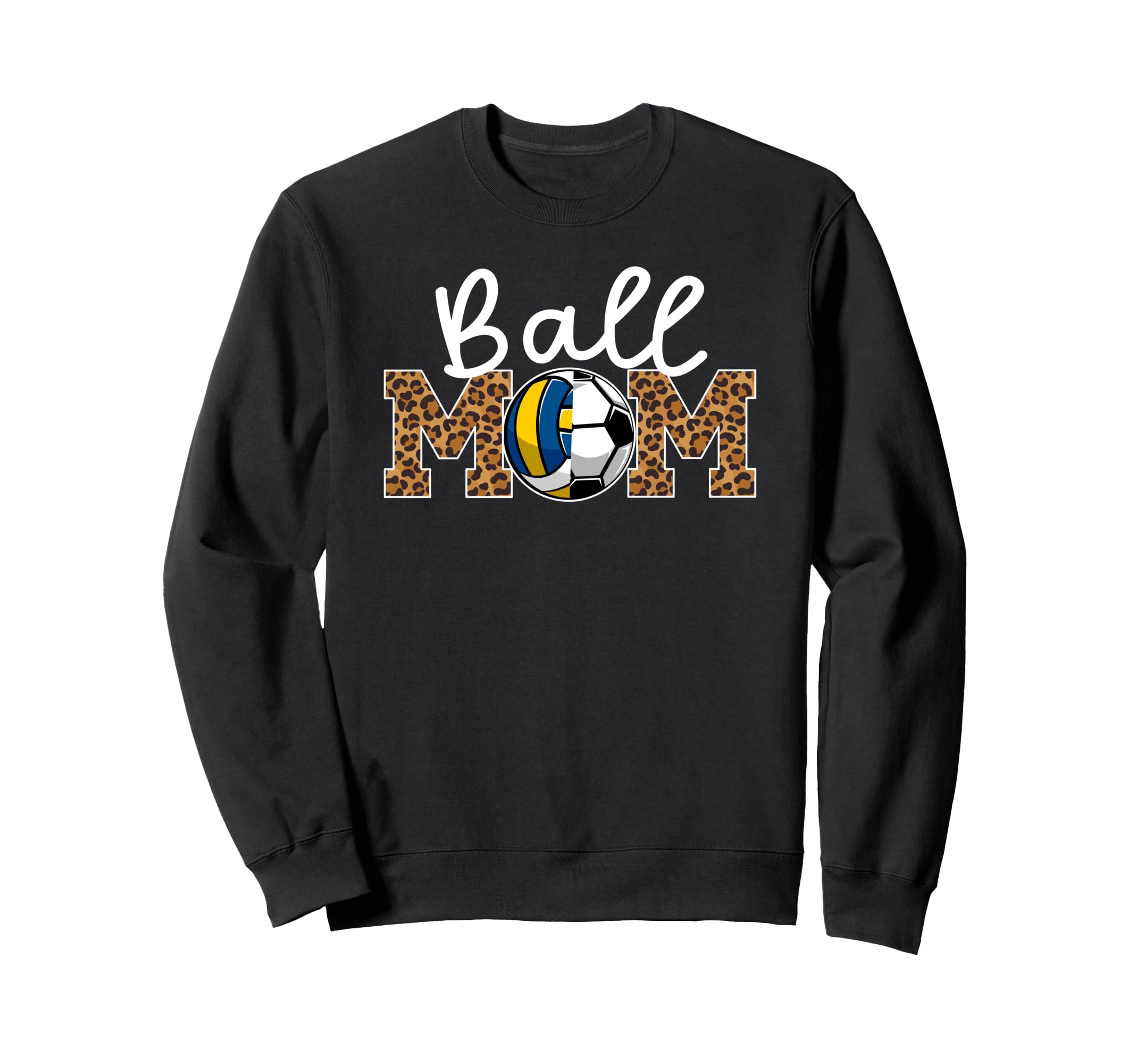 Ball Mom Volleyball Soccer Mom Sweatshirt - Aesthetic Graphic Unisex