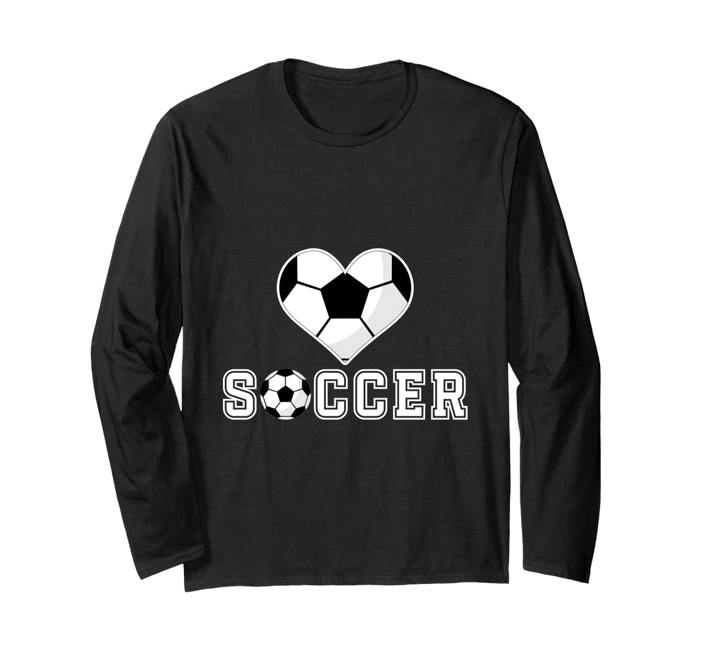 Love Soccer Heart Ball Play Gift Sweatshirt - Aesthetic Graphic Unisex