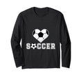 Love Soccer Heart Ball Play Gift Sweatshirt - Aesthetic Graphic Unisex
