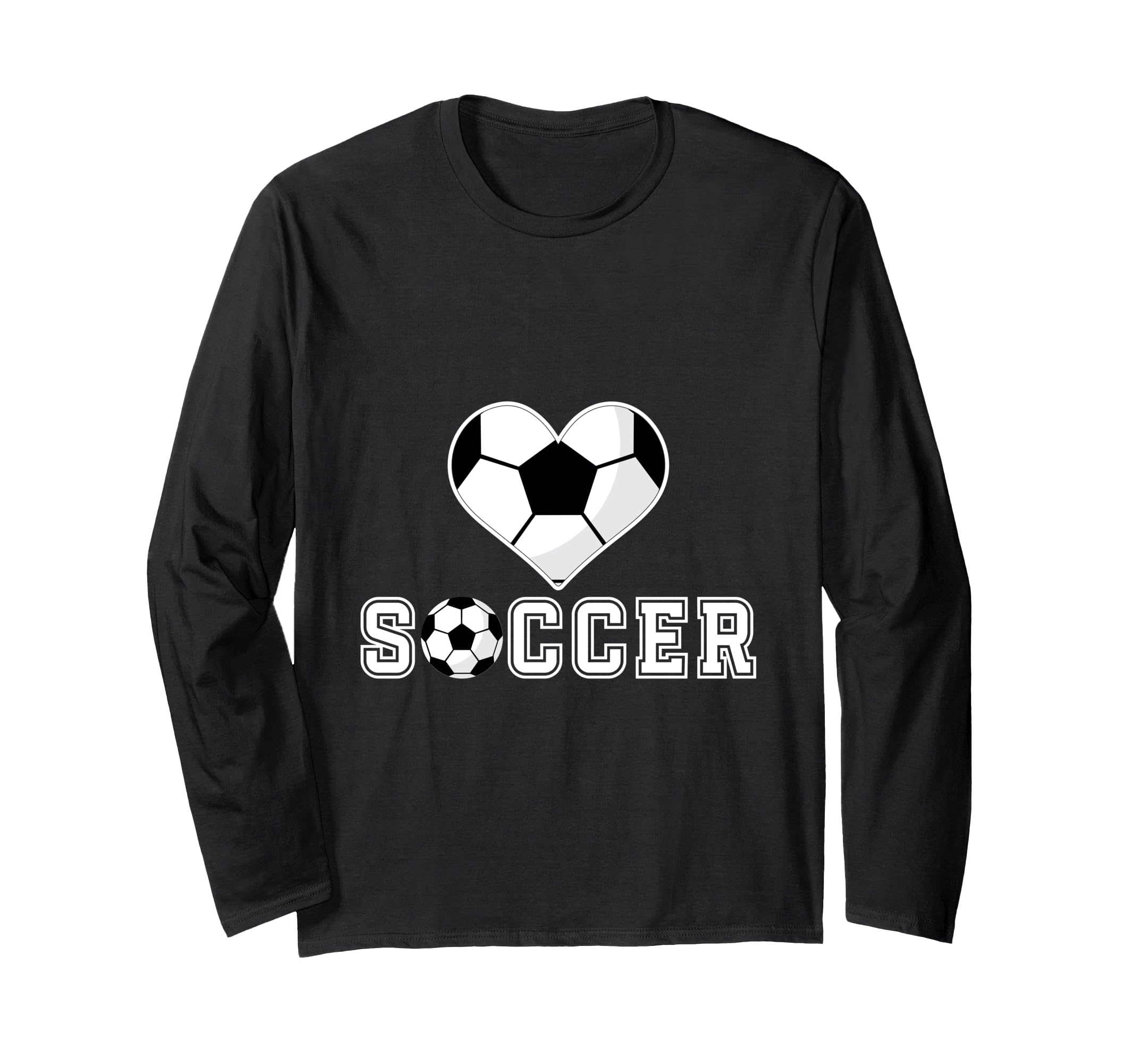 Love Soccer Heart Ball Play Gift Sweatshirt - Aesthetic Graphic Unisex