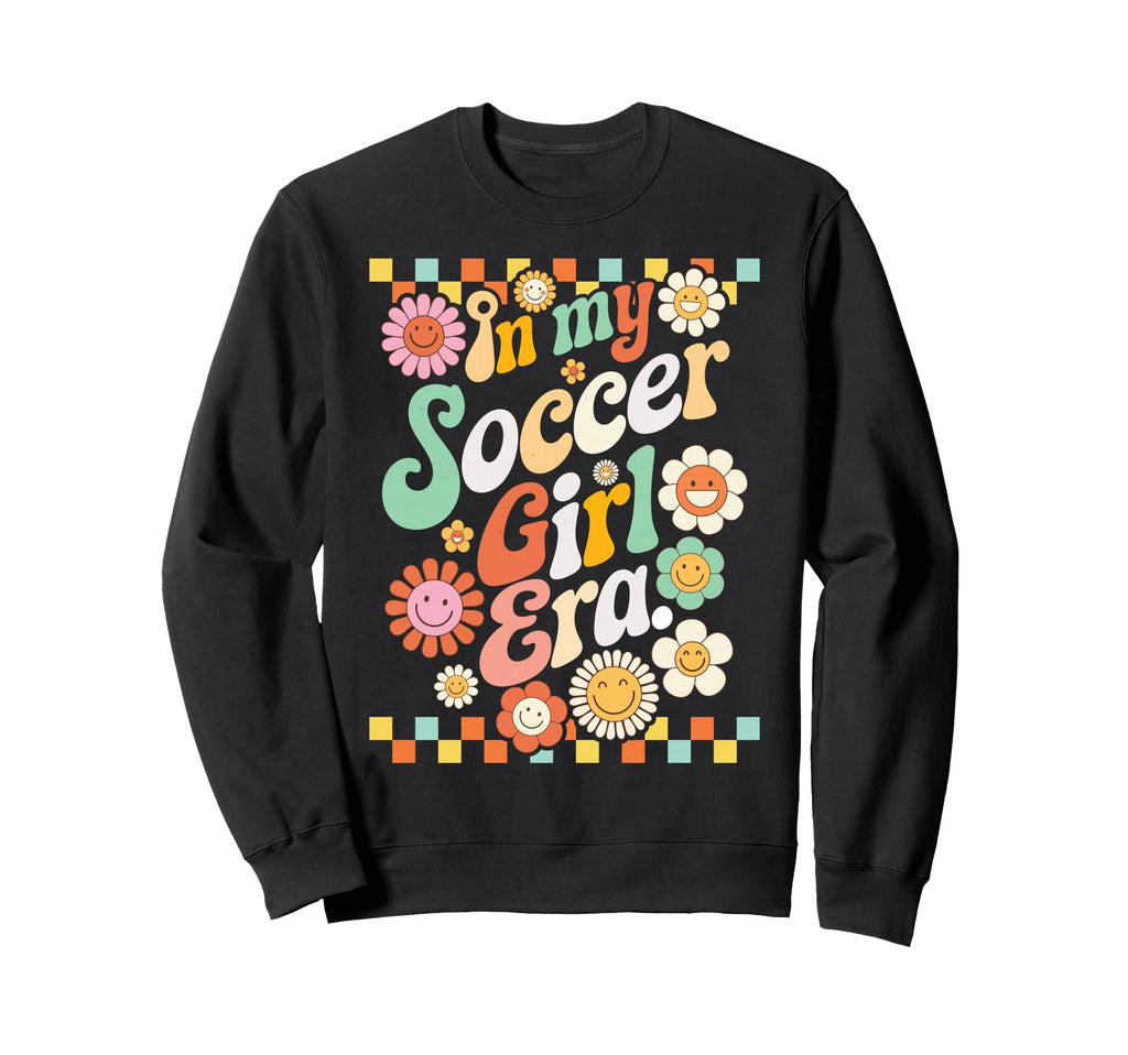 My Soccer Era Groovy Soccer Sweatshirt - Unique Graphic Men Women