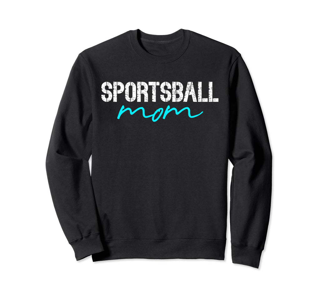 Mom Sports Lover Soccer Basketball Sweatshirt - Graphic Print Unisex