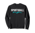 Mom Sports Lover Soccer Basketball Sweatshirt - Graphic Print Unisex
