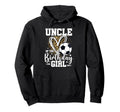 Uncle Birthday Soccer Ball Uncle Leopard Hoodie - Minimalist Print Unisex