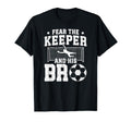 Funny Soccer Keeper Brother Soccer T-Shirt - Minimalist Print for Adults
