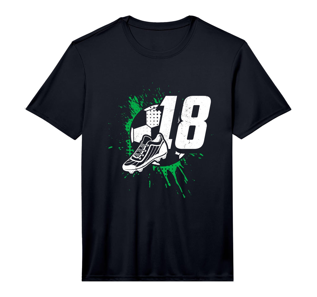 18Th Birthday Soccer Player Football T-Shirt - Novelty Apparel Men Women