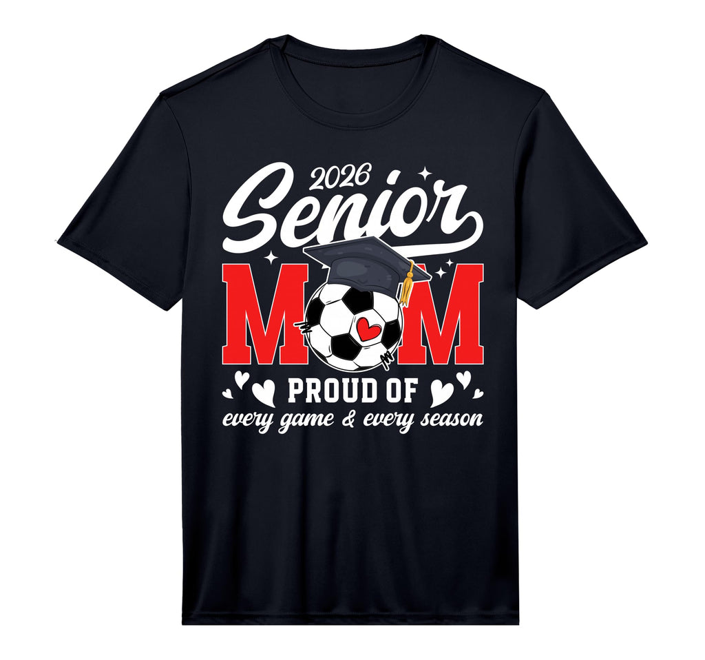 Mens 2026 Soccer Senior Mom 2026 T-Shirt - Aesthetic Graphic Men Women