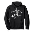 Funny Skeleton Soccer Ball Hoodie - Novelty Apparel Unisex