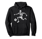Funny Skeleton Soccer Ball Hoodie - Novelty Apparel Unisex