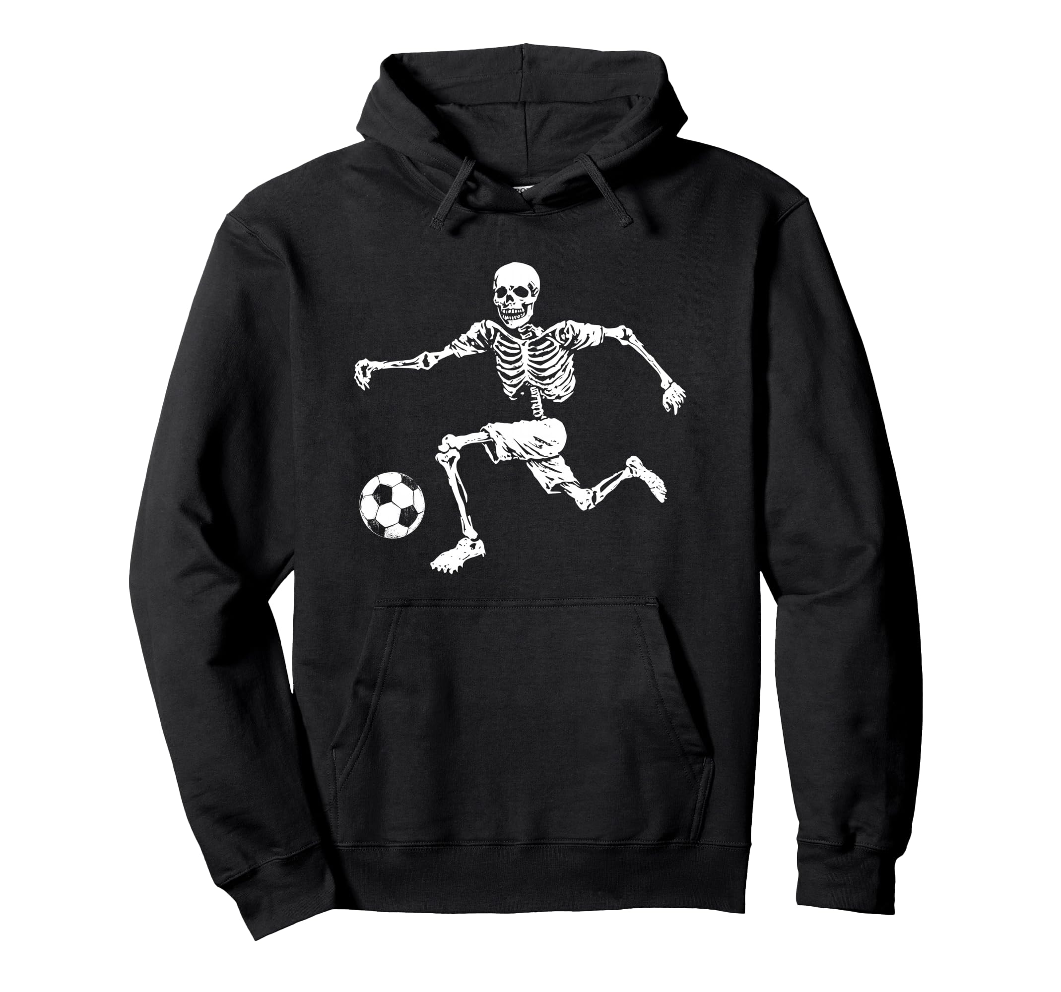 Funny Skeleton Soccer Ball Hoodie - Novelty Apparel Unisex