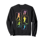 11Th Birthday Soccer Player Football 11 Sweatshirt - Graphic Print Unisex