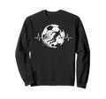 Heartbeat Soccer Player Ball Sweatshirt - Casual Everyday Wear for Adults