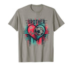 Soccer Brother Family Matching Team T-Shirt - Graphic Print Unisex