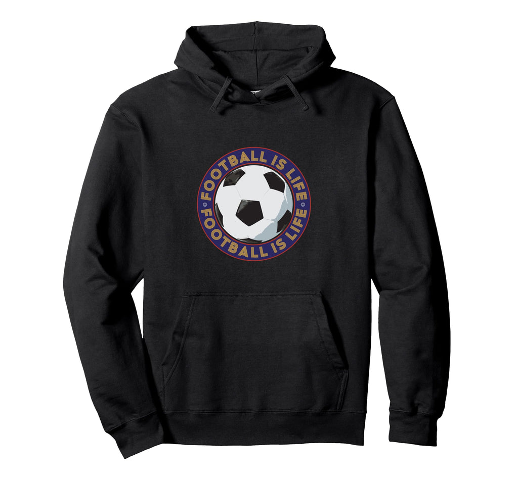 Football Futbol Is Life Soccer Ball Hoodie - Aesthetic Graphic Men Women
