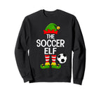 Soccer Elf Matching Family Elf Sweatshirt - Custom Art Print Men Women