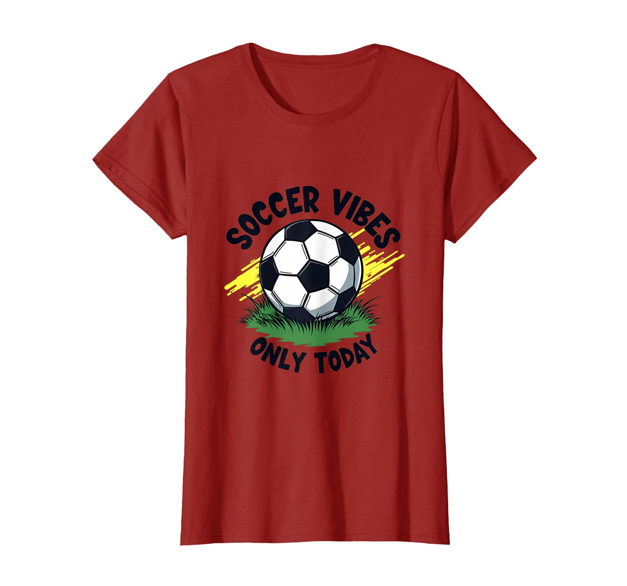Soccer Vibes Only Today Sports T-Shirt - Streetwear Style Men Women