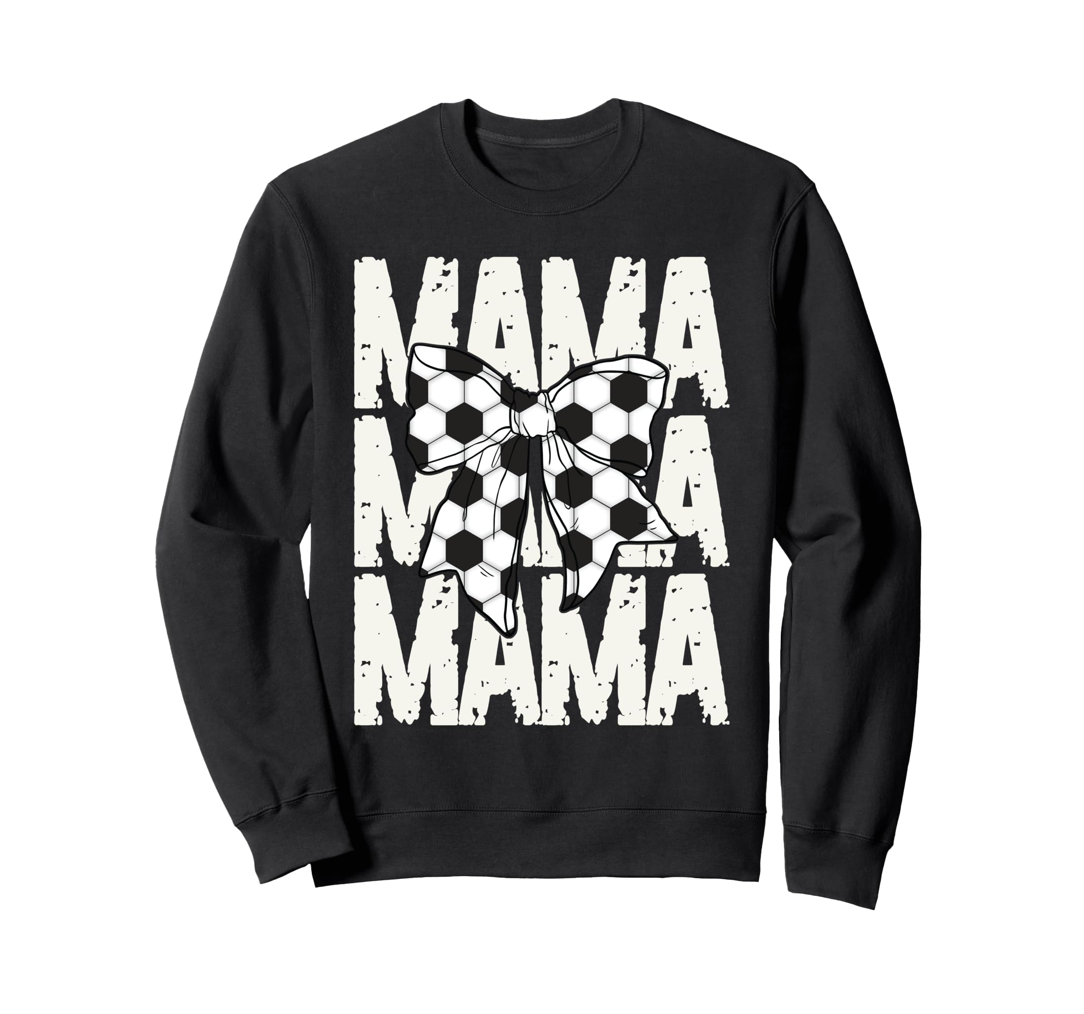 Soccer Mama Coquette Bow Sports Mom Sweatshirt - Graphic Print for Adults
