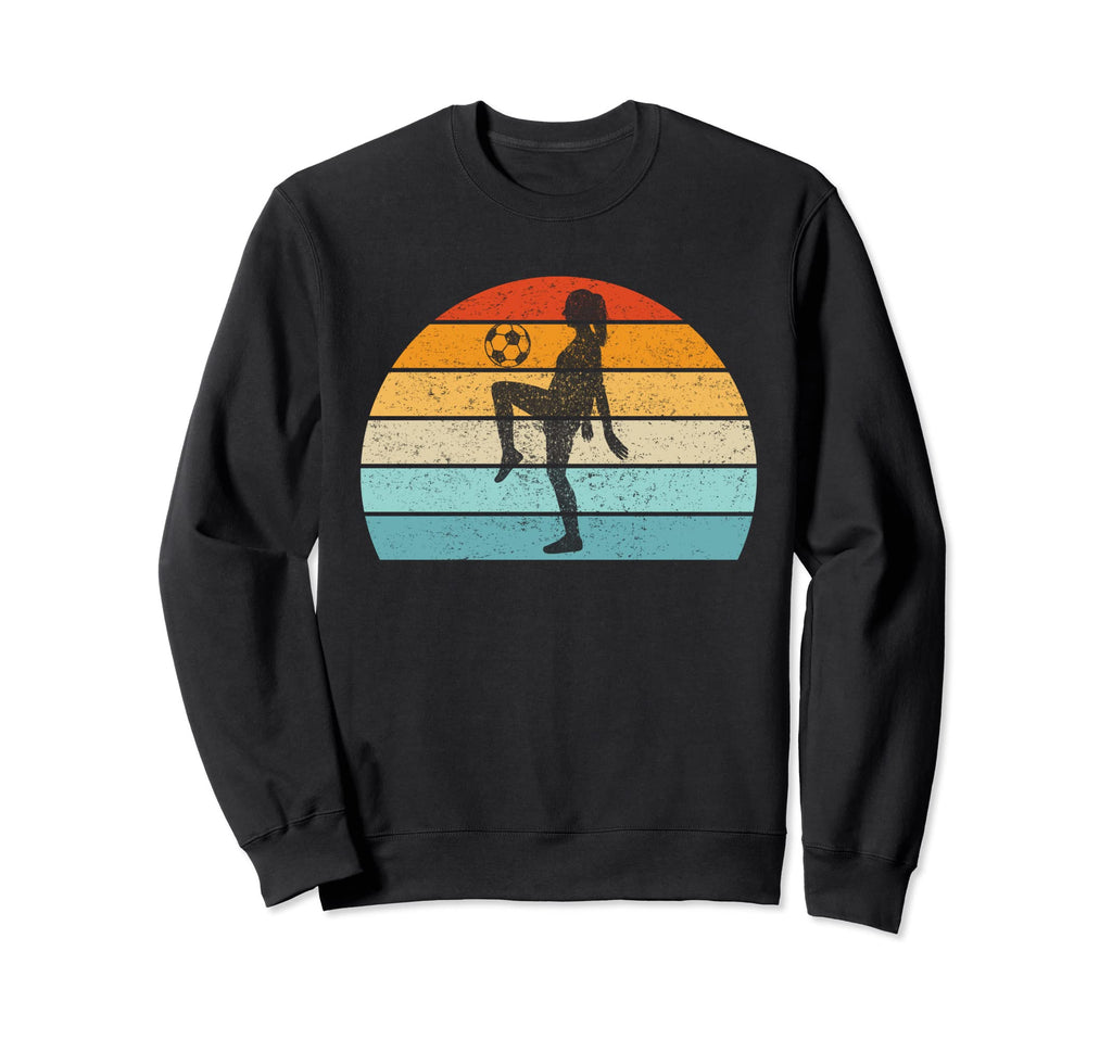 Playing Football Soccer Ball Sweatshirt - Graphic Print Men Women