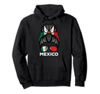 Mexico Flag Mexican Hairbun Football Hoodie - Minimalist Print Unisex