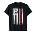 American Flag Mom Soccer Player Son T-Shirt - Graphic Print Unisex