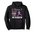I Know I Play Like Try To Keep Up Hoodie - Fun Novelty Design for Adults