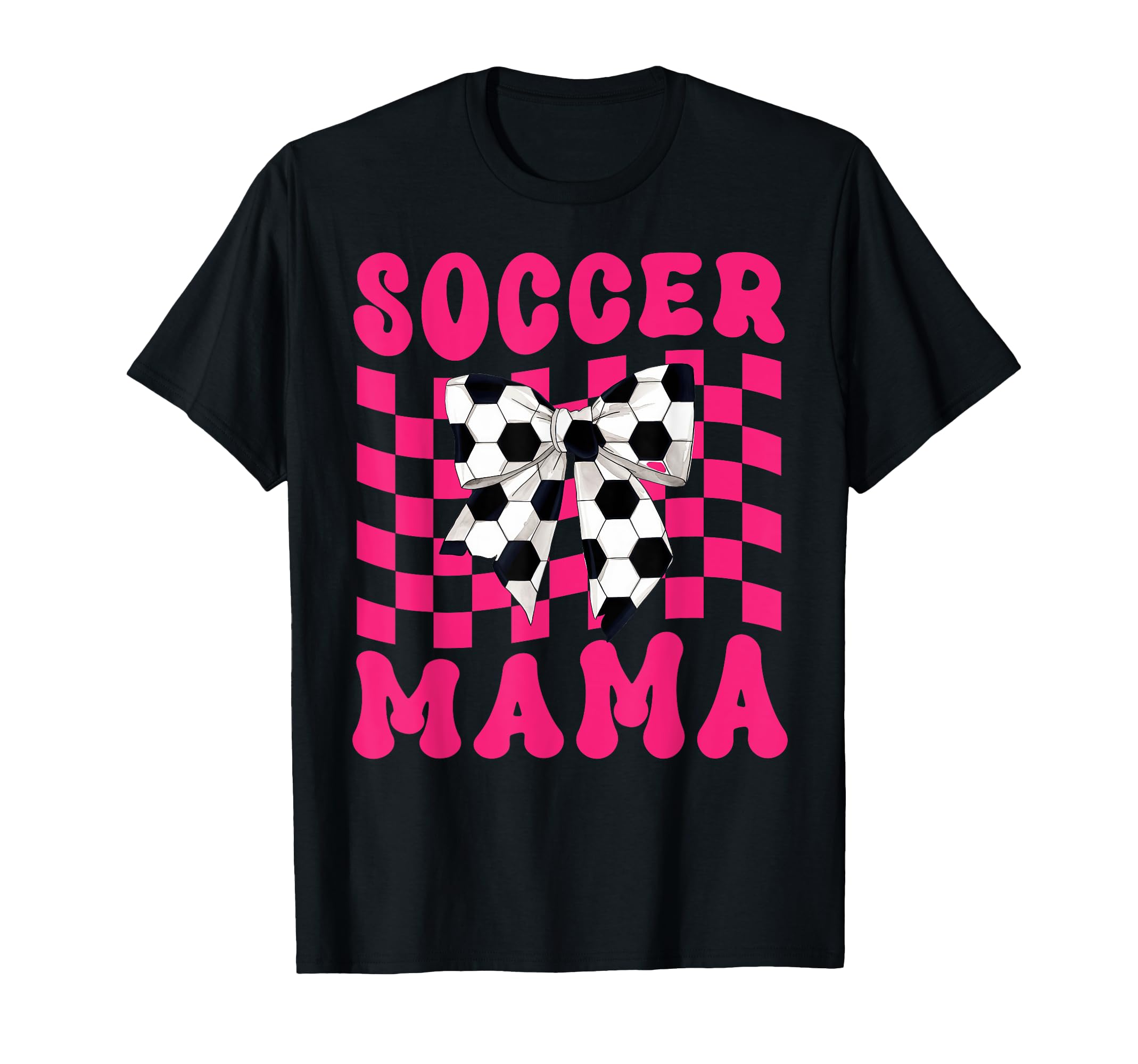 Soccer Mama Coquette Bow Soccer Mom T-Shirt - Novelty Apparel Men Women